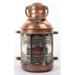 Copper and Brass Naval Lantern