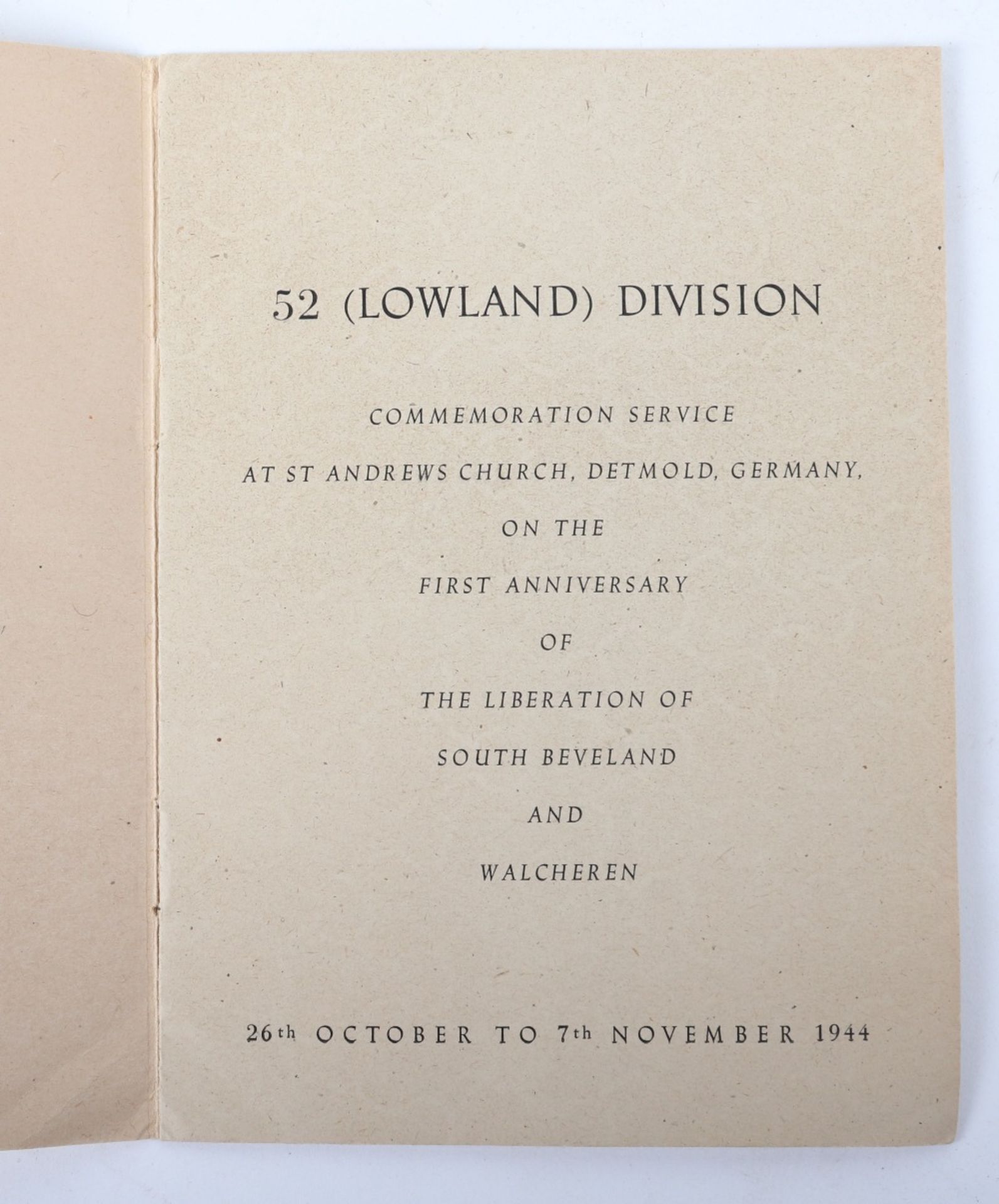 WW2 52 Lowland Division Paperwork and other Ephemera - Bild 6 aus 12