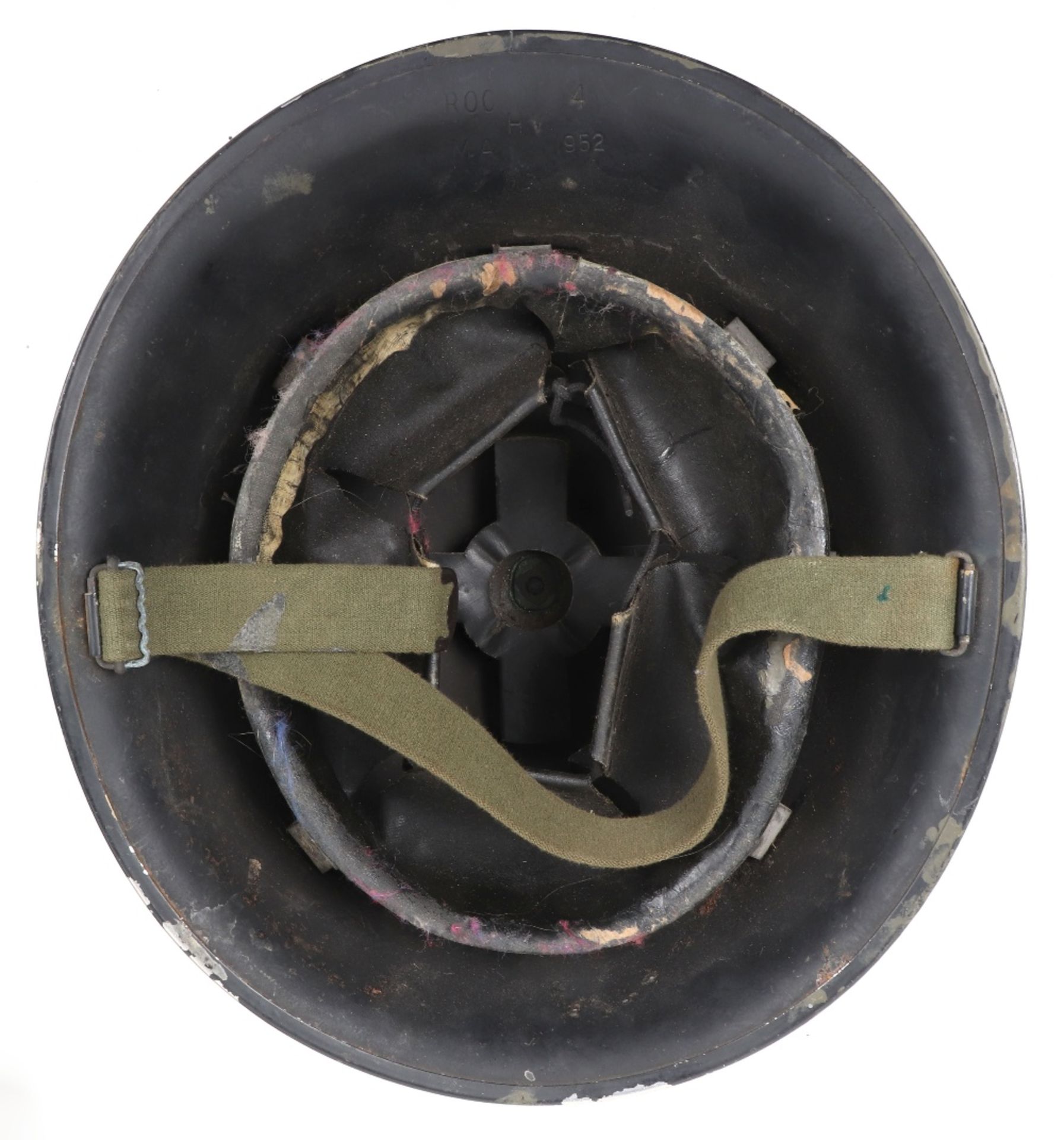 British Army Steel Helmet and Webbing - Image 4 of 11