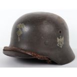 German Army Single Decal Steel Combat Helmet