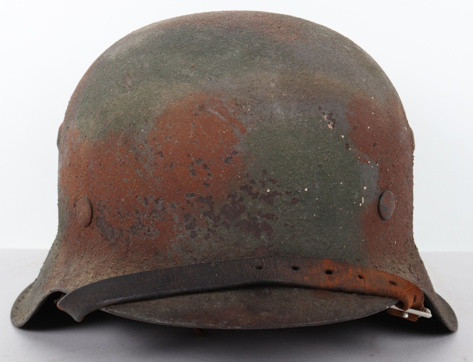 German Army Camouflaged Steel Combat Helmet - Bild 9 aus 9