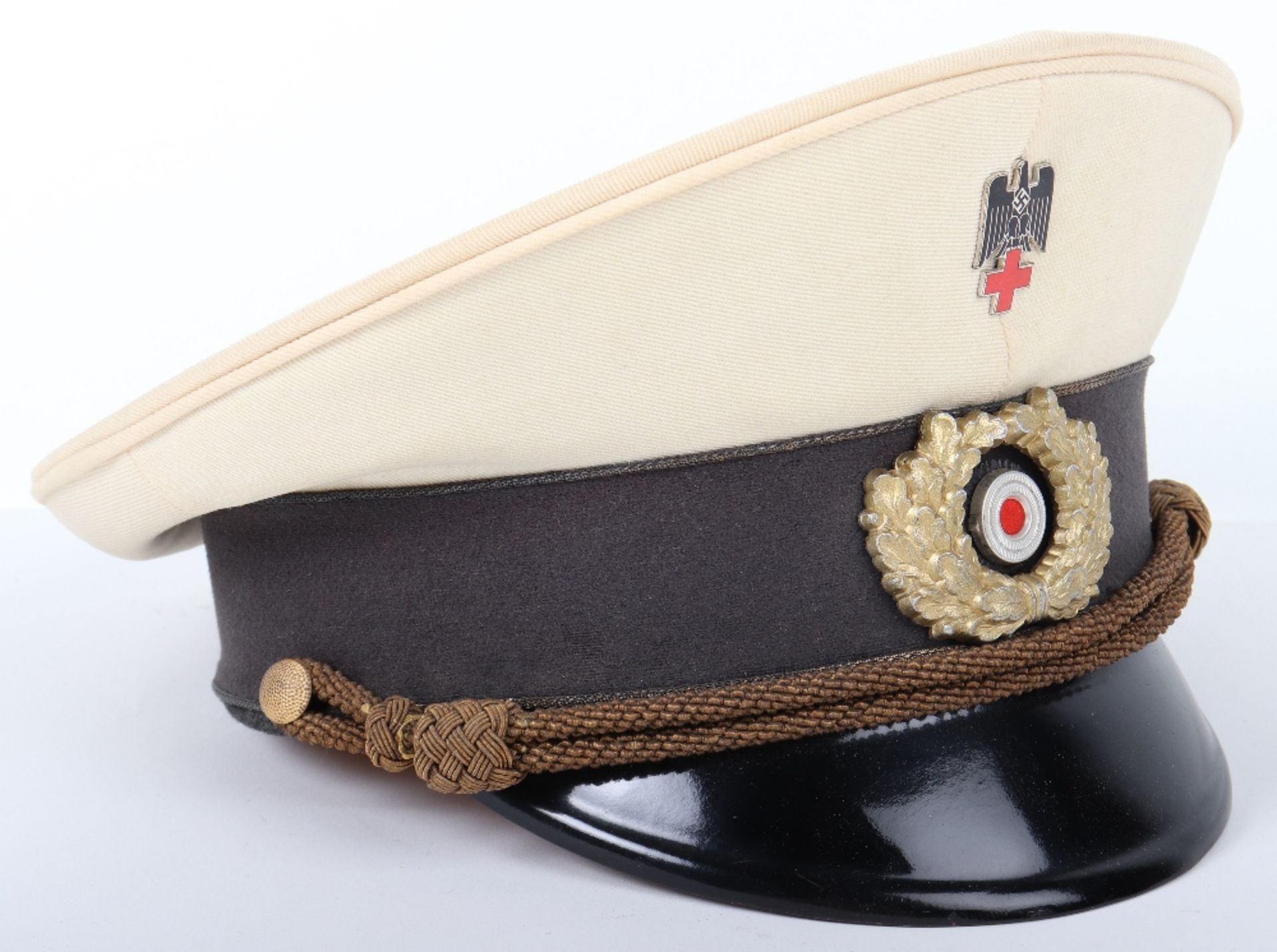 German Red Cross D.R.K (Deutsche Rotes Kreuz) Leaders Peaked Cap - Bild 3 aus 5