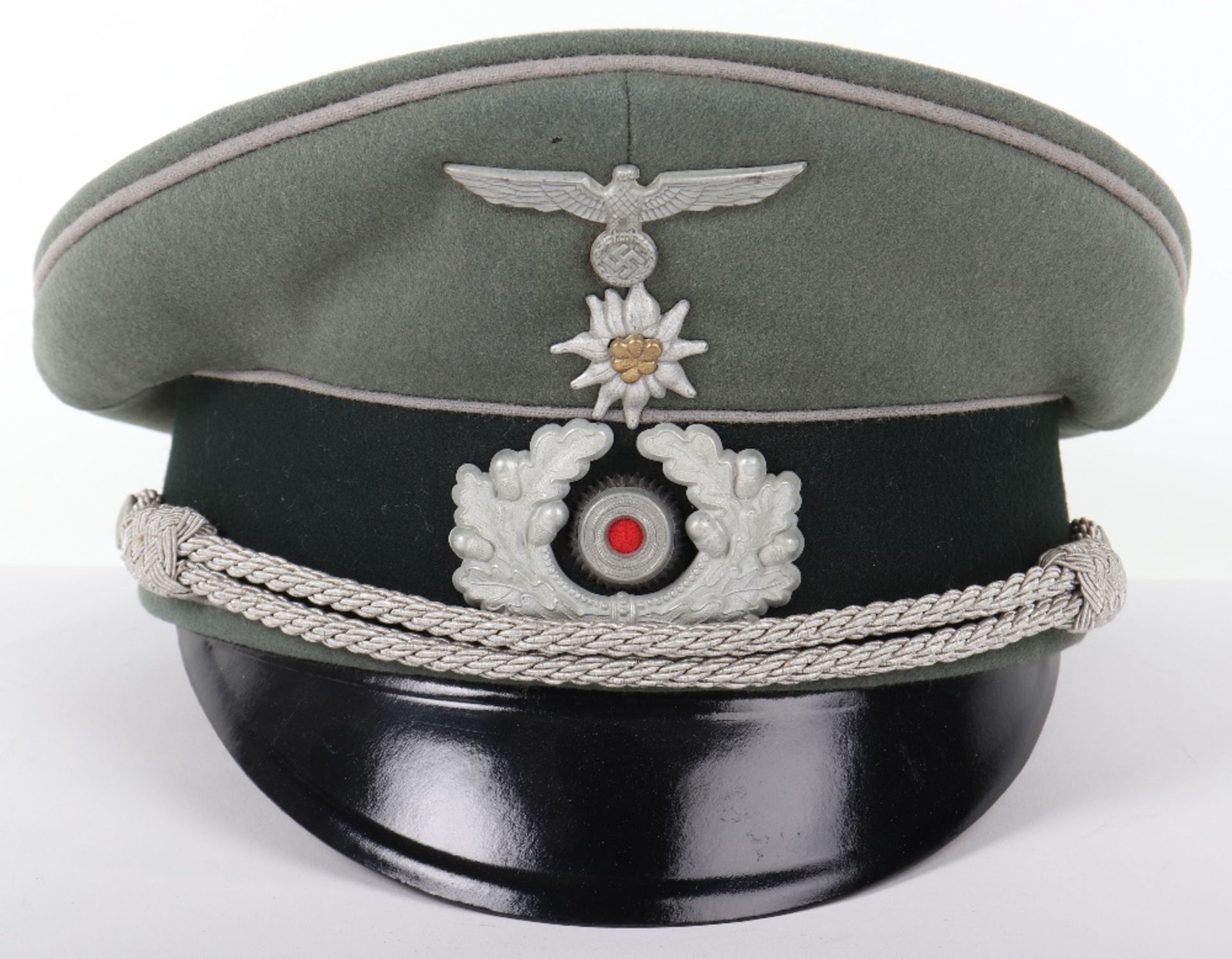 German Army Mountain Troops / Propagandakompanie Officers Peaked Cap