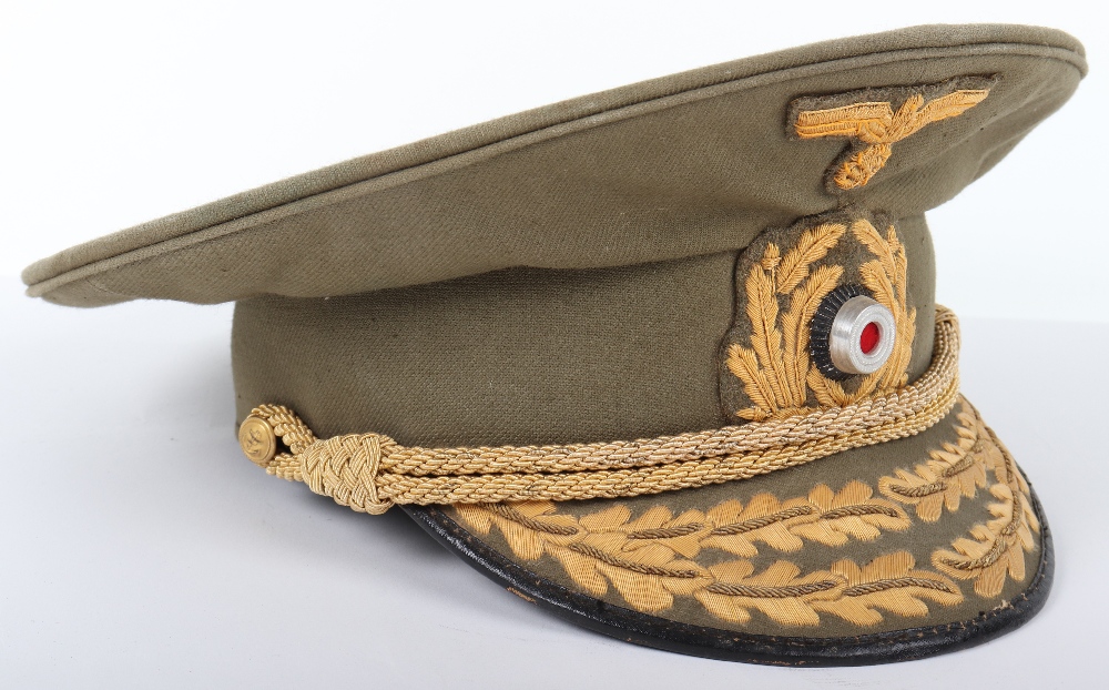 Kriegsmarine Tropical Pattern Admirals Peaked Cap - Image 3 of 5