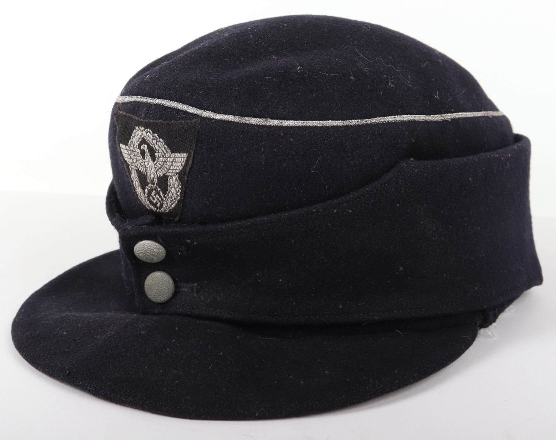 Third Reich Fire Police Officers M-43 Cap - Bild 2 aus 5