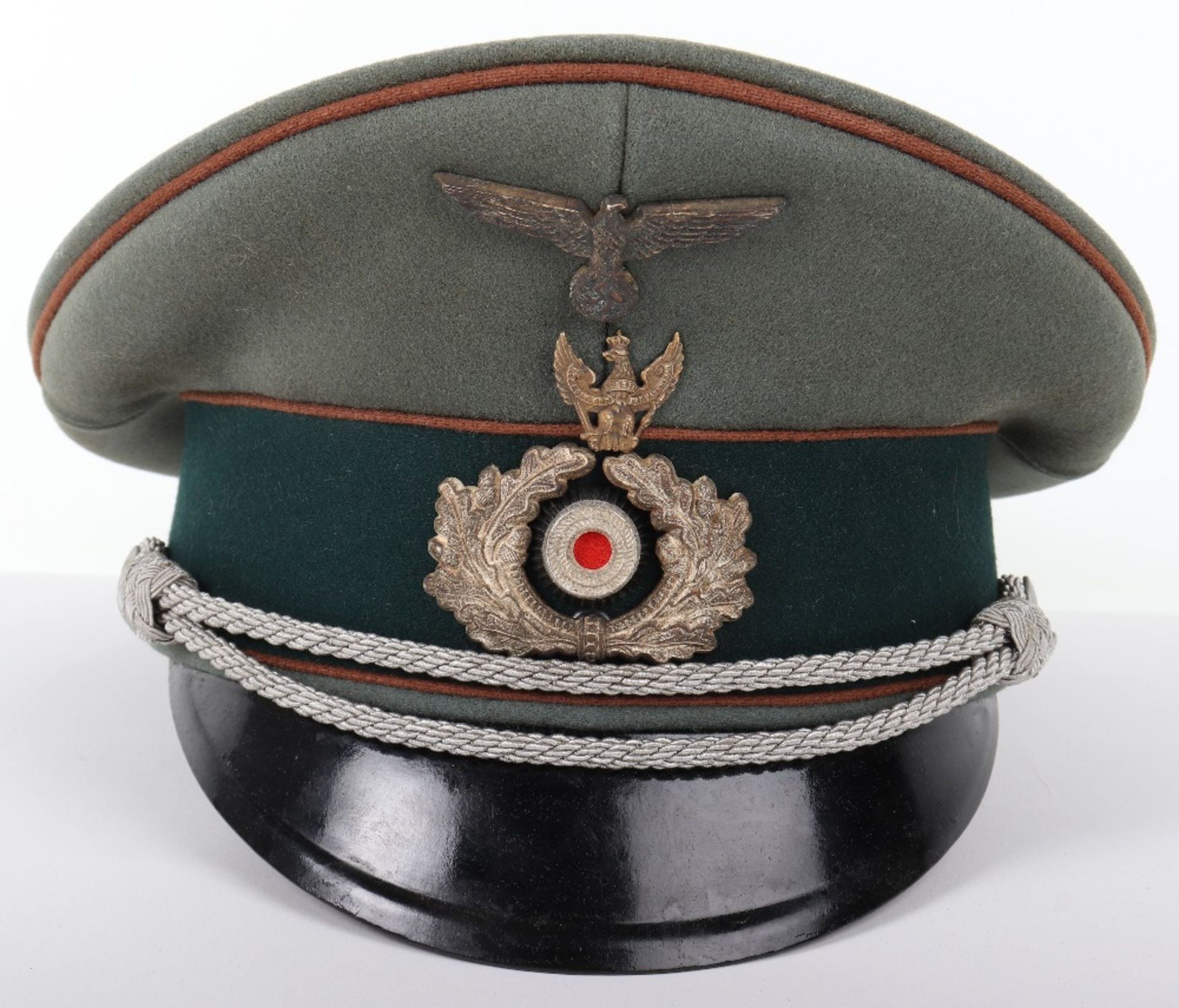 German Army Motor Reconnaissance (Heer Aufklärungsabteilung) Officers Peaked Cap