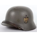 German Kriegsmarine Double Decal Steel Combat Helmet