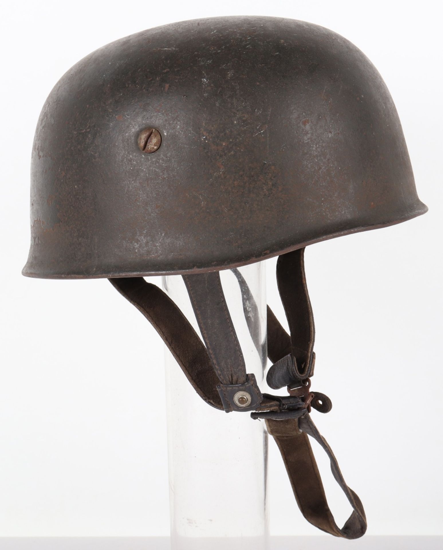 German Luftwaffe Paratroopers Steel Combat Helmet - Bild 3 aus 8