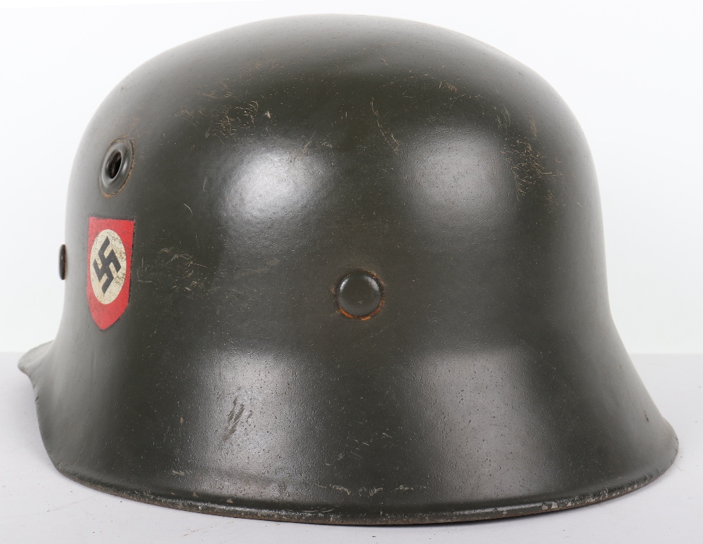 Waffen-SS Double Decal Lightweight Parade Helmet - Image 3 of 8