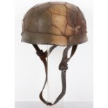 German Luftwaffe Normandy Camouflaged Paratroopers Combat Helmet