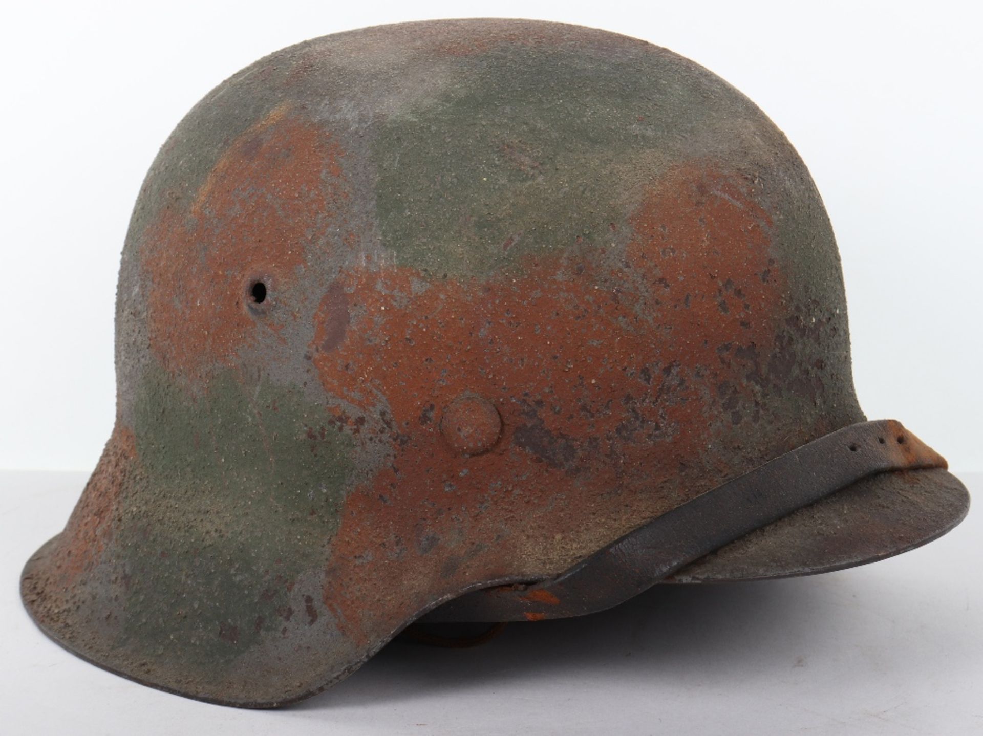 German Army Camouflaged Steel Combat Helmet - Bild 2 aus 9