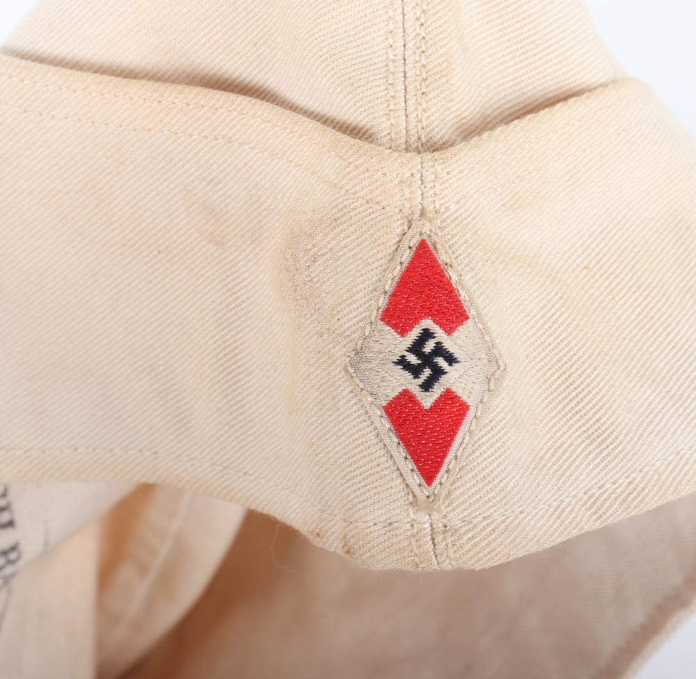 Third Reich Hitler Youth Summer Pattern Overseas / Side Cap - Image 3 of 5