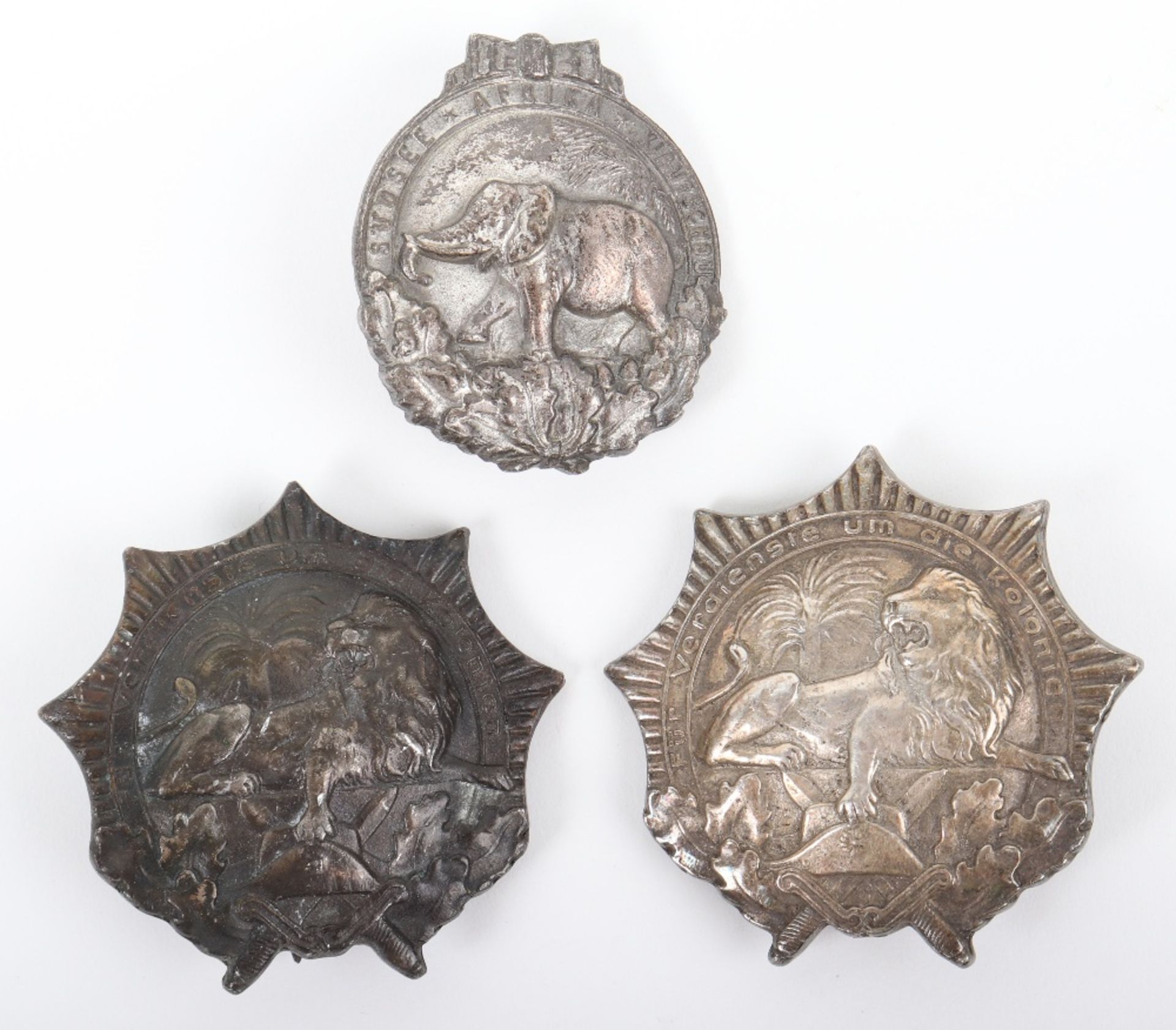 3x Imperial German & 1930’s Colonial Badges