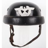 German Police Panzer Units / Motorcyclists Crash Helmet