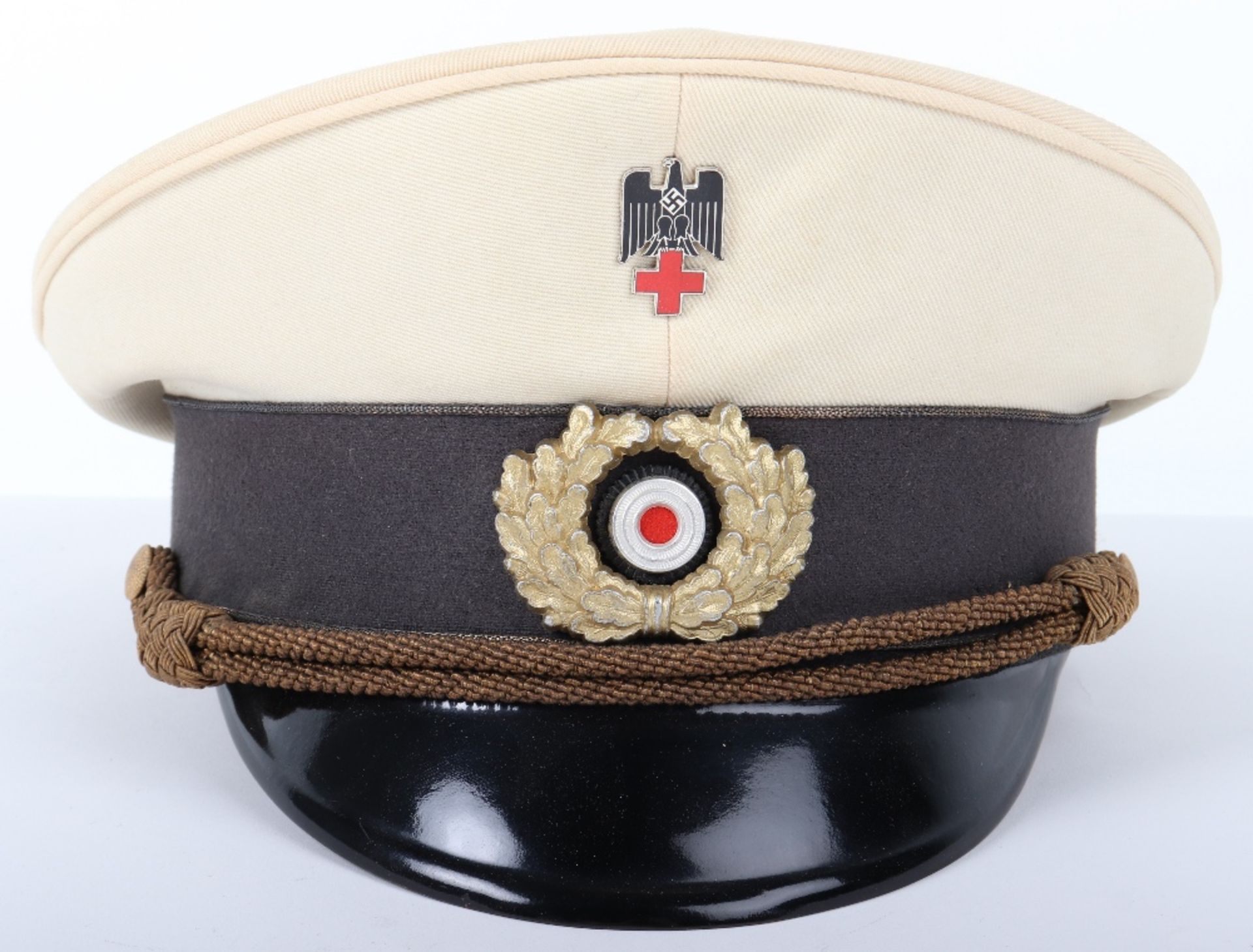 German Red Cross D.R.K (Deutsche Rotes Kreuz) Leaders Peaked Cap