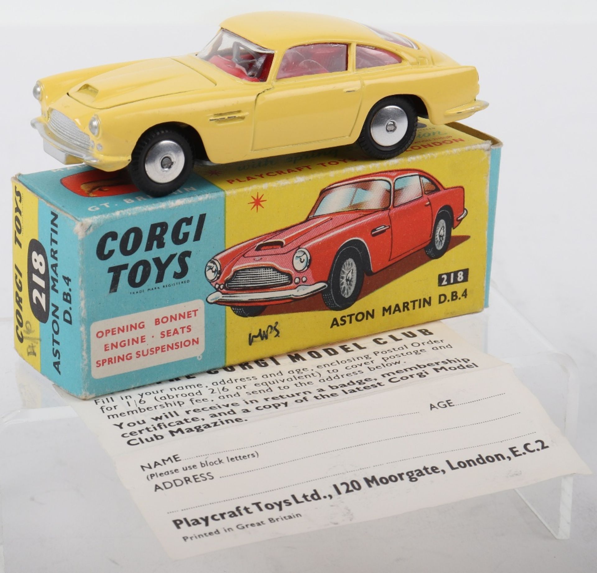 Corgi Toys 218 Aston Martin D.B.4 - Image 2 of 5