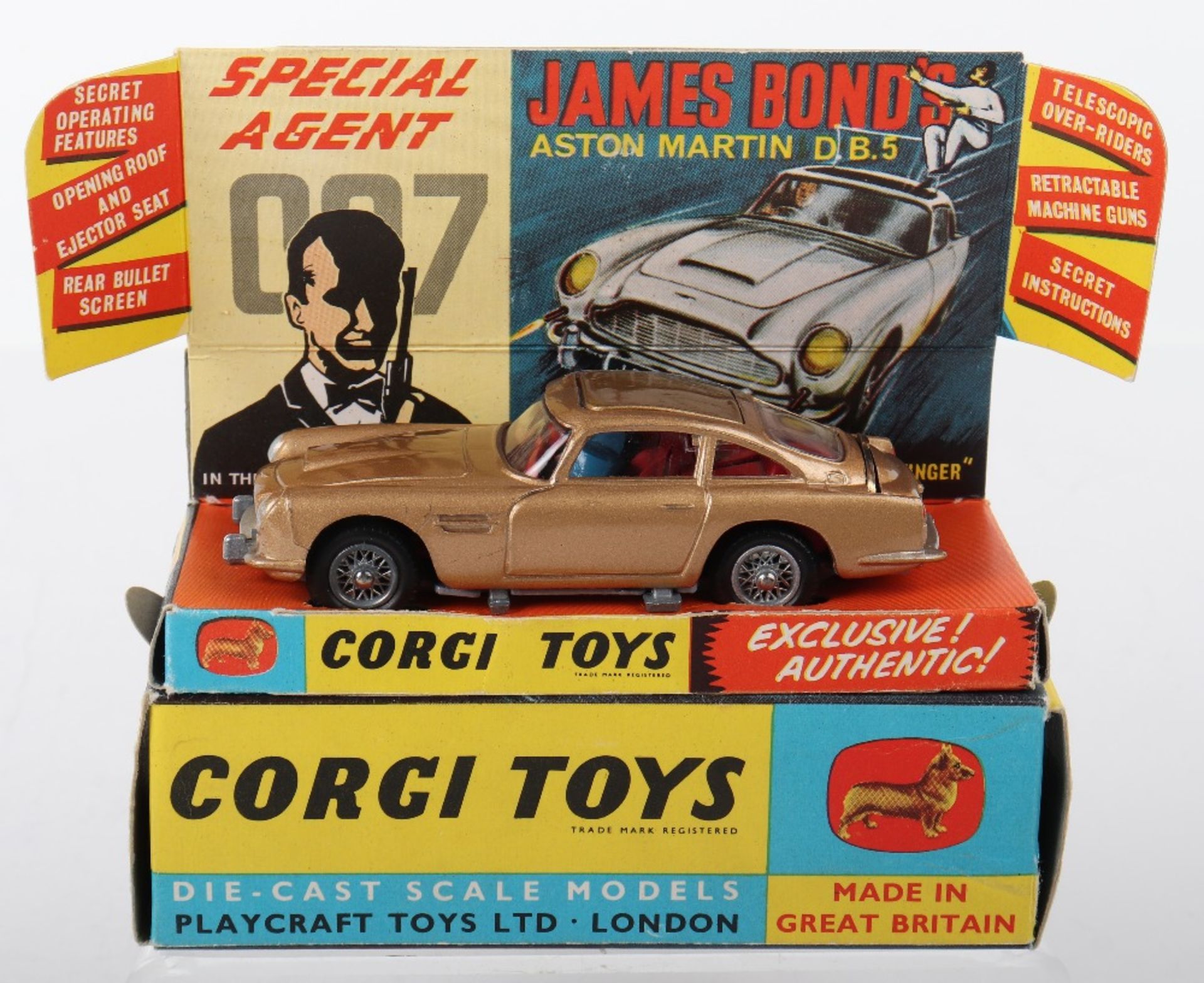Corgi Toys 261 James Bond Aston Martin D.B.5 from the Film “Goldfinger” - Bild 4 aus 11