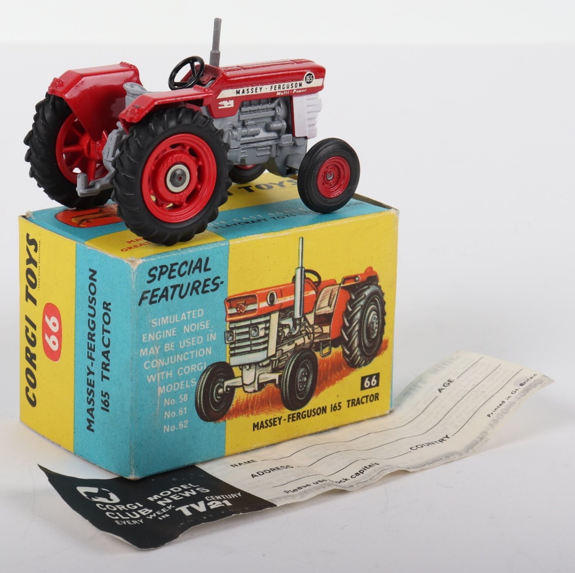 Corgi Toys 66 Massey Ferguson 165 Tractor - Image 3 of 3