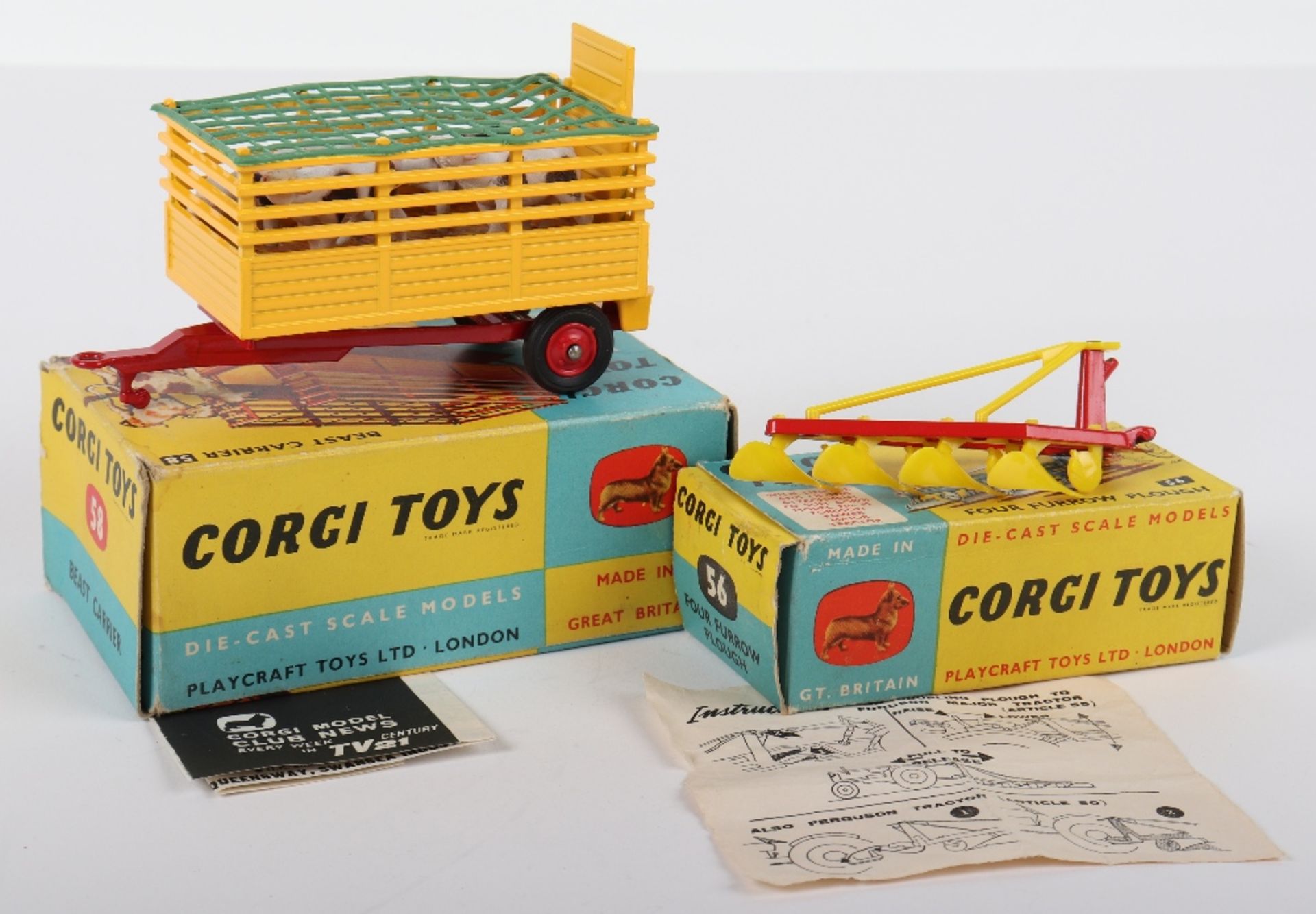 Two Boxed Corgi Toys Farm Implements - Bild 2 aus 4