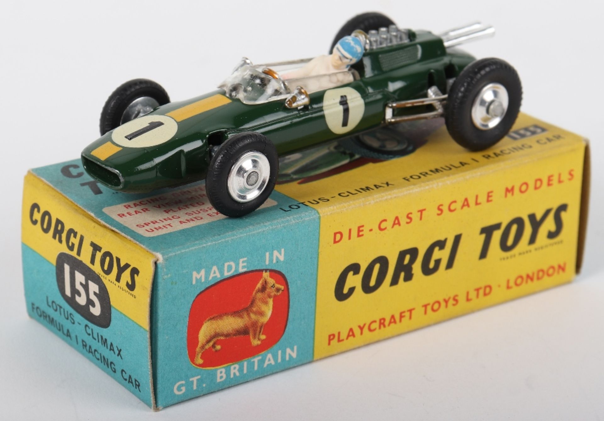 Corgi Toys 155 Roger Clarkes Lotus Climax Formula 1 Racing Car