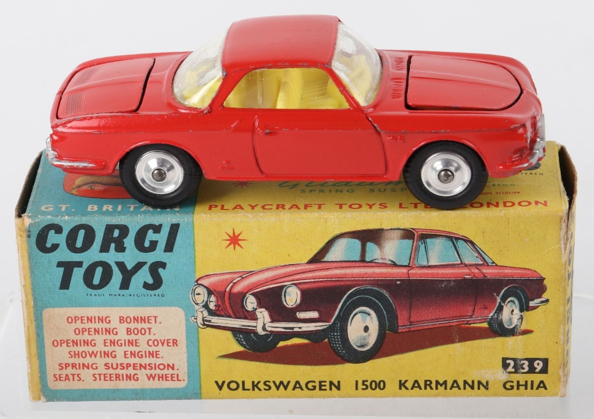 Corgi Toys 239 Volkswagen 1500 Karmann Ghia - Bild 2 aus 5