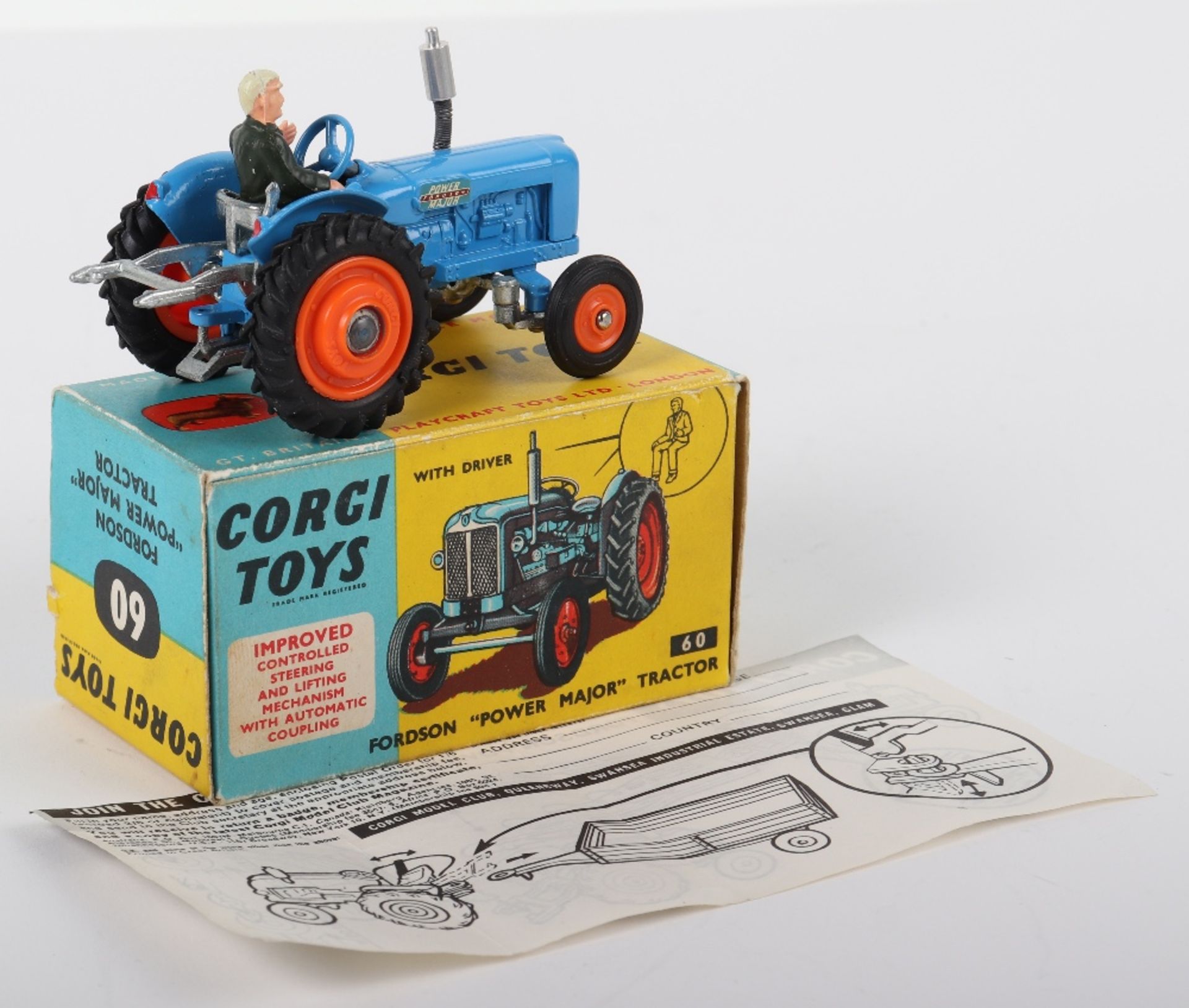 Boxed Corgi Toys 60 Fordson “Power Major” Tractor - Bild 3 aus 3