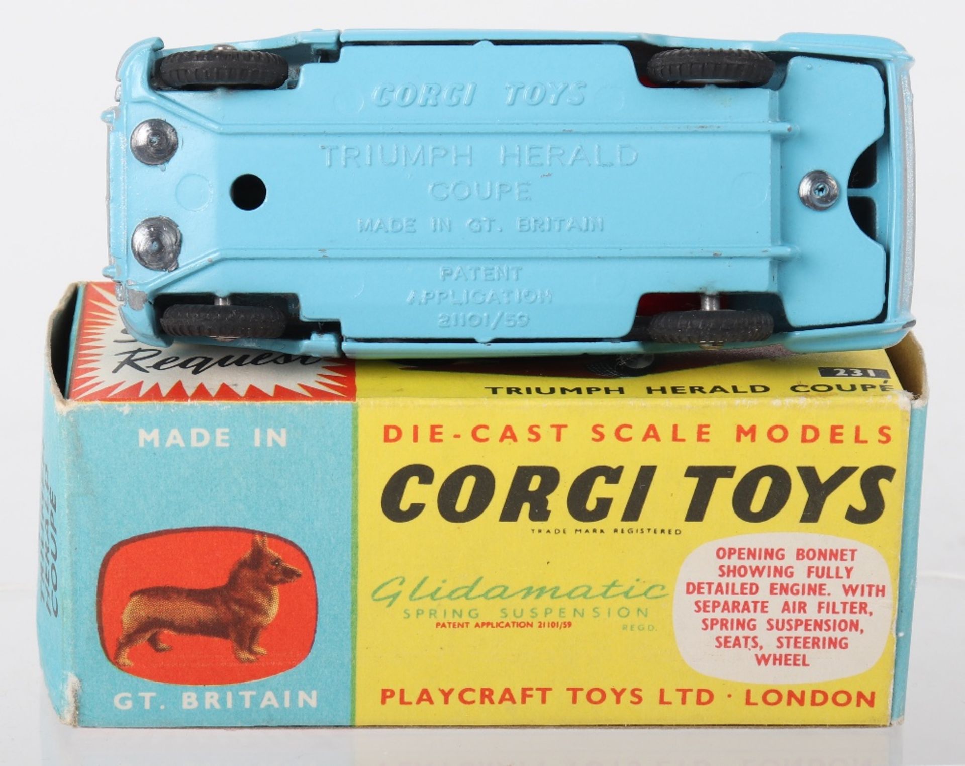 Corgi Toys 231 Triumph Herald Coupé - Bild 3 aus 5