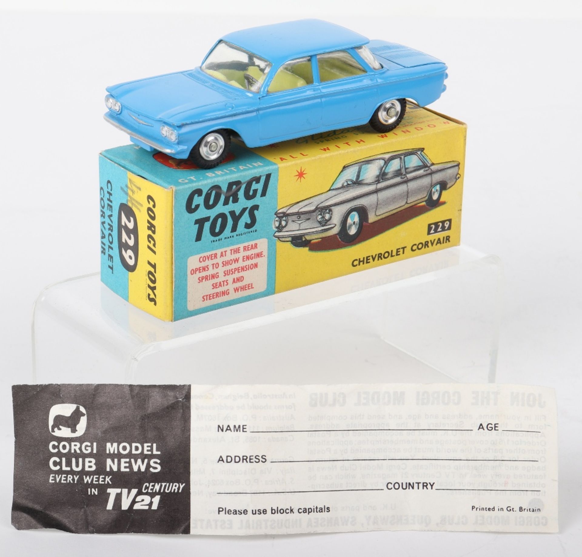 Corgi Toys 229 Chevrolet Corvair - Bild 2 aus 6