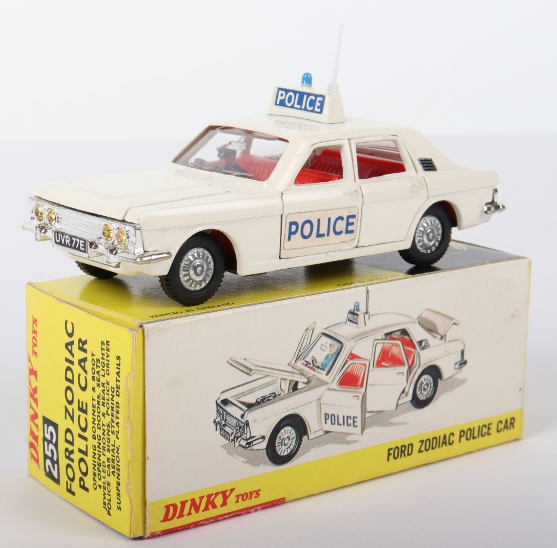 Dinky Toys 255 Ford Zodiac Police Car - Bild 2 aus 3