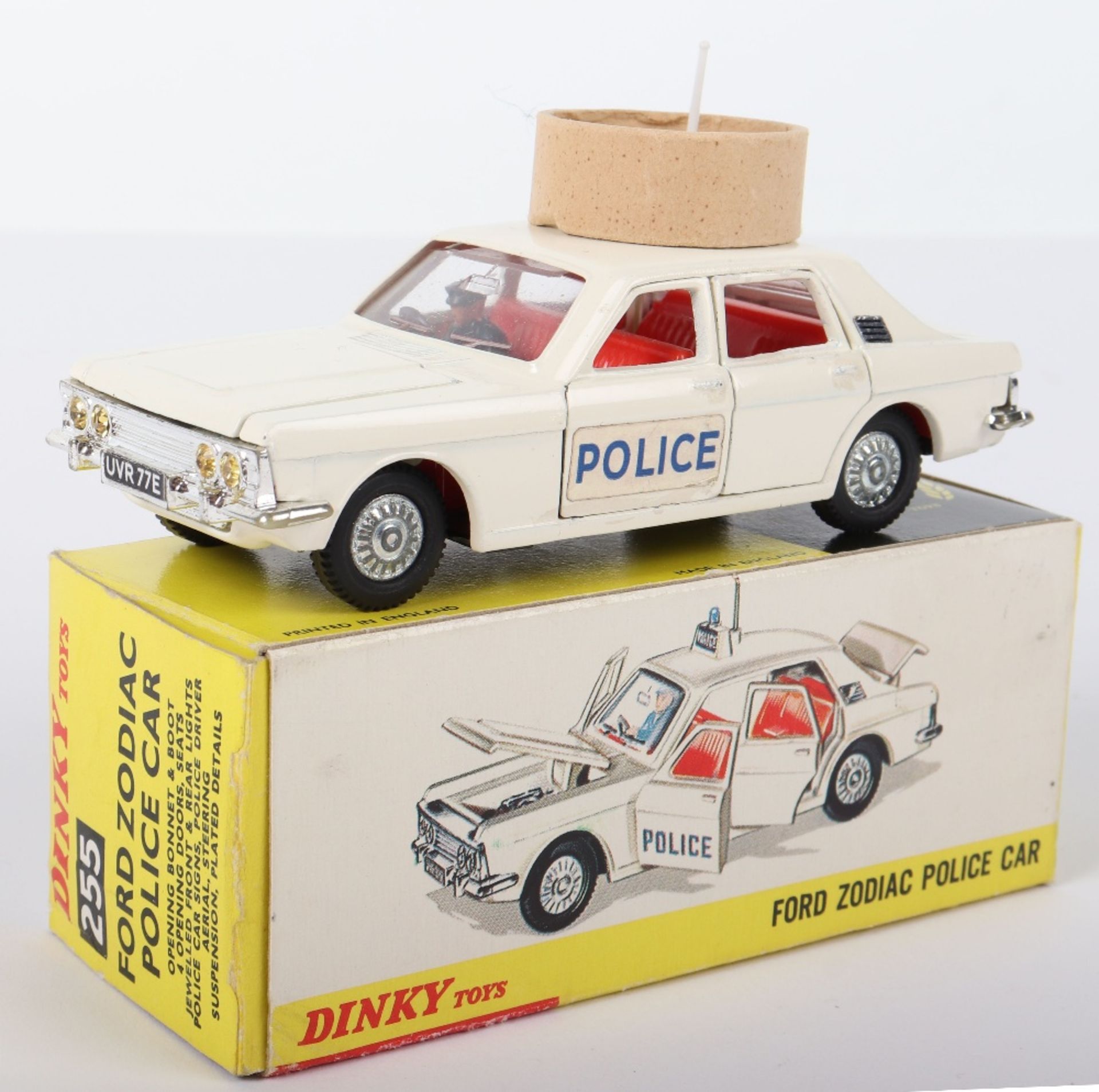 Dinky Toys 255 Ford Zodiac Police Car