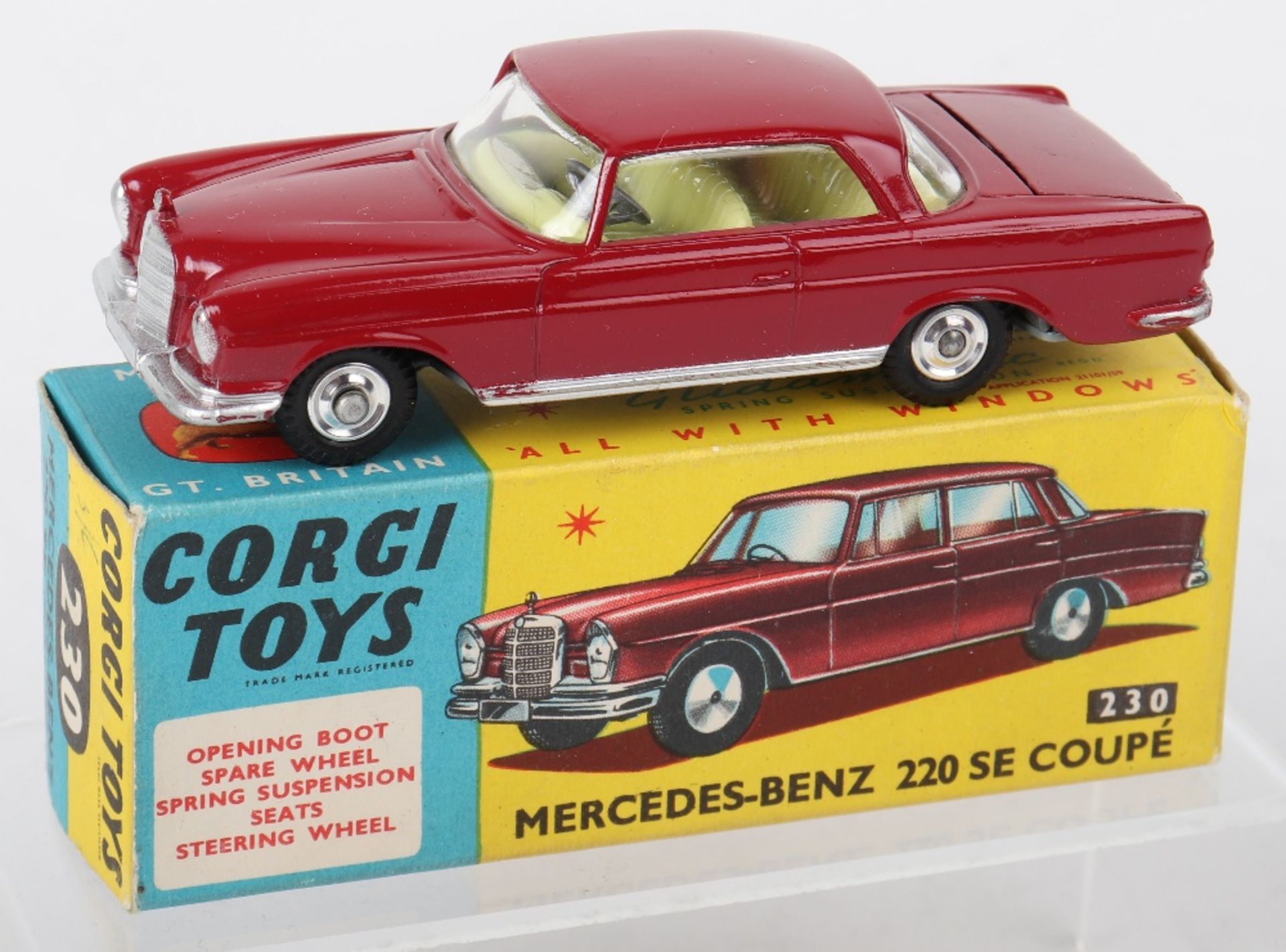 Corgi Toys 230 Mercedes Benz 220 SE Coupe