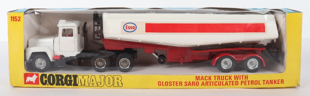 Corgi Major Toys 1152 Mack truck with Gloster Saro Articulated Esso Petrol Tanker