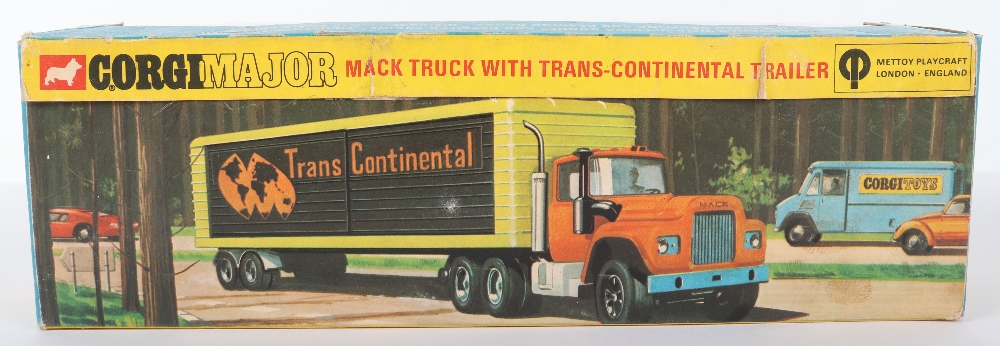 Corgi Major Toys 1100 Mack Truck with Trans Continental Trailer - Image 4 of 5