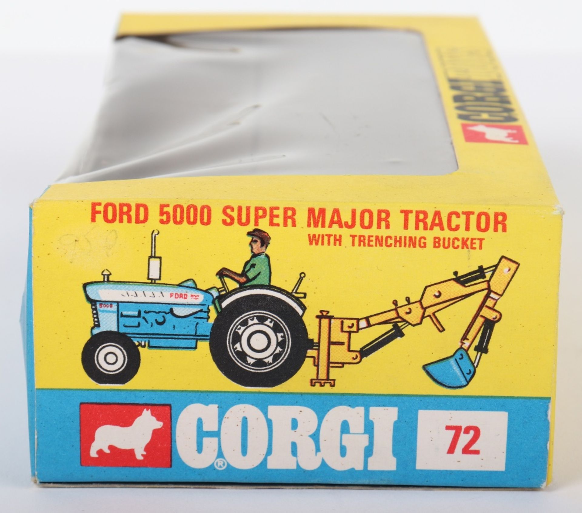 Scarce Corgi Toys 72 Ford 5000 Super Major Tractor With Trenching Bucket - Image 4 of 5