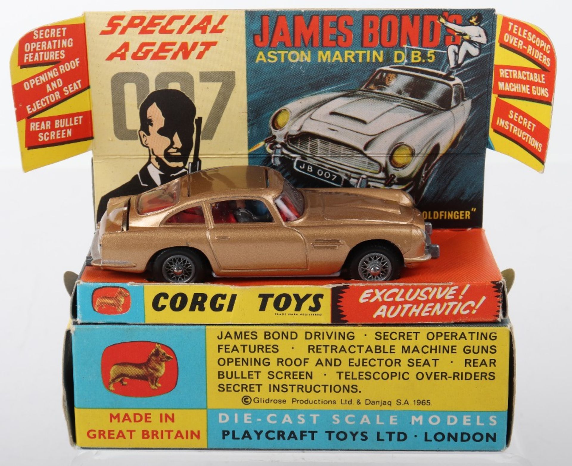 Corgi Toys 261 James Bond Aston Martin D.B.5 from the Film “Goldfinger” - Bild 5 aus 11