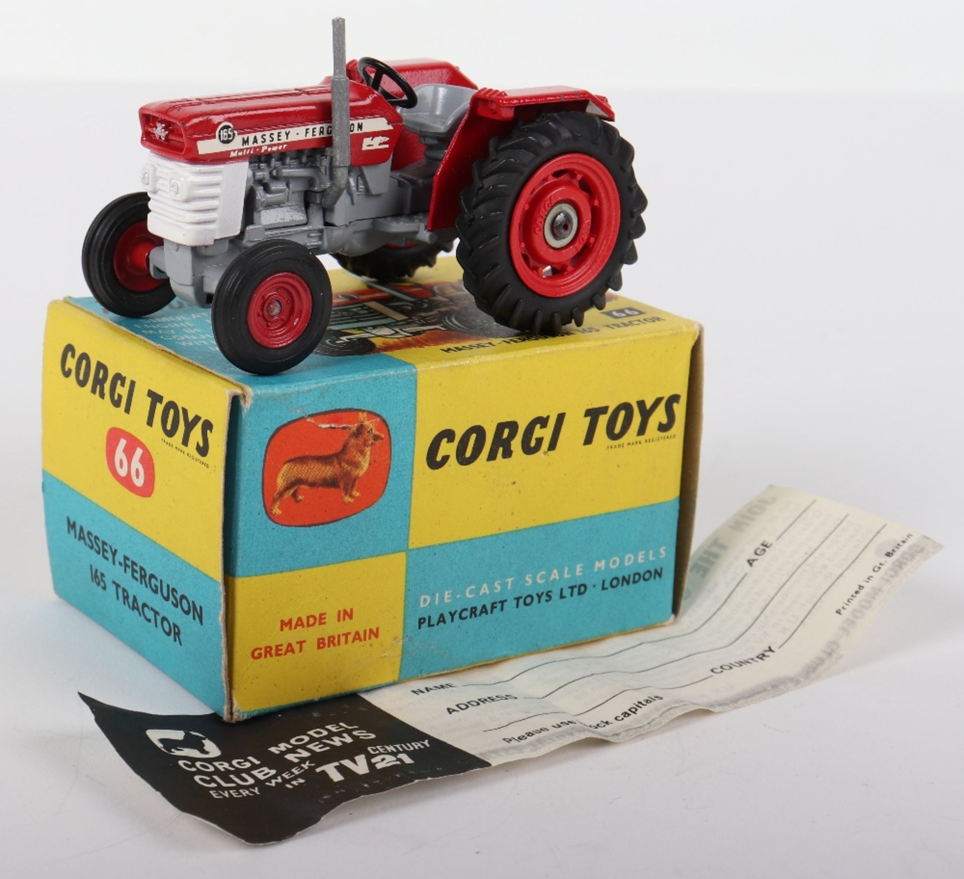 Corgi Toys 66 Massey Ferguson 165 Tractor - Image 2 of 3