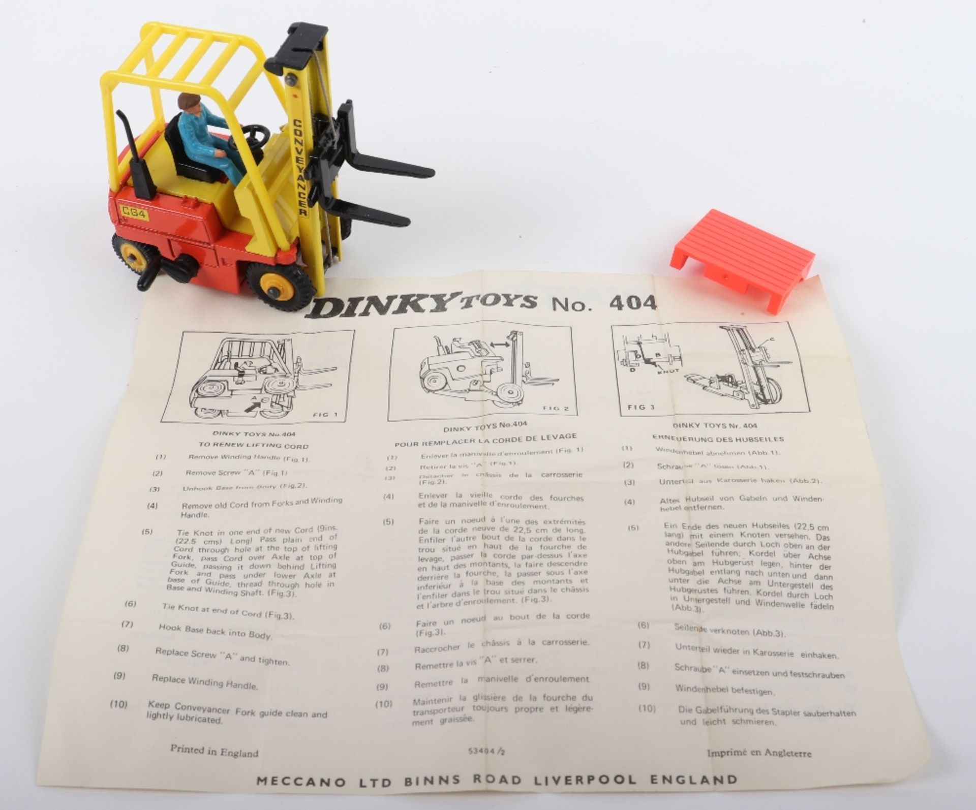 Dinky Toys 404 Conveyancer Fork Lift Truck - Bild 3 aus 6