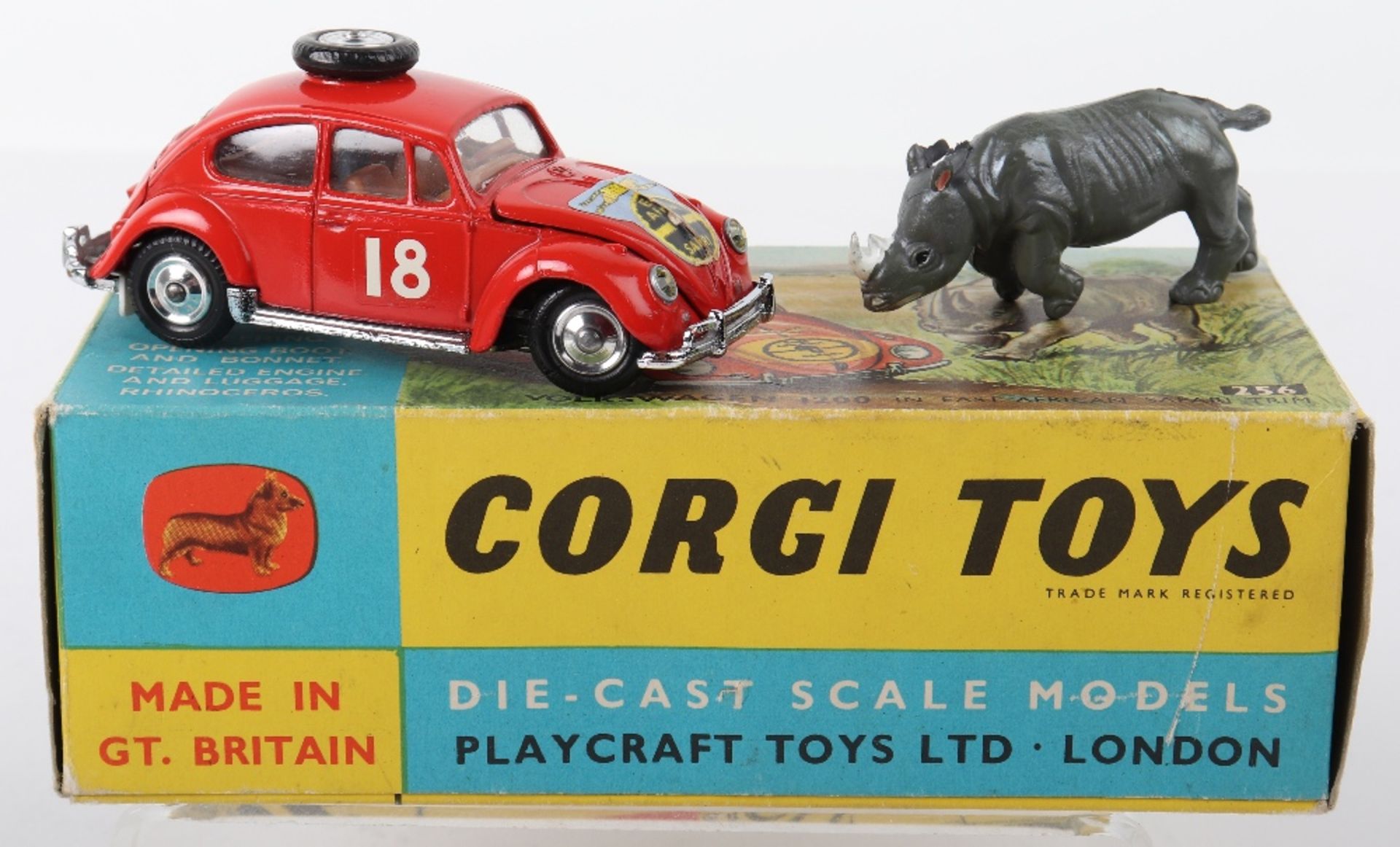 Corgi Toys 256 Volkswagen 1200 in East African Safari Trim - Bild 3 aus 9