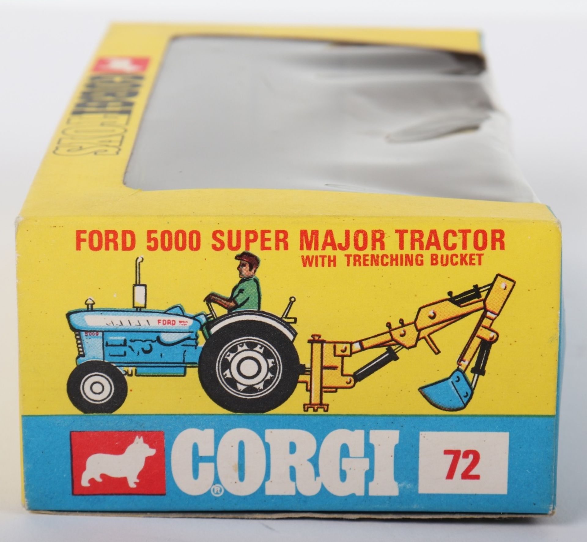 Scarce Corgi Toys 72 Ford 5000 Super Major Tractor With Trenching Bucket - Bild 5 aus 5