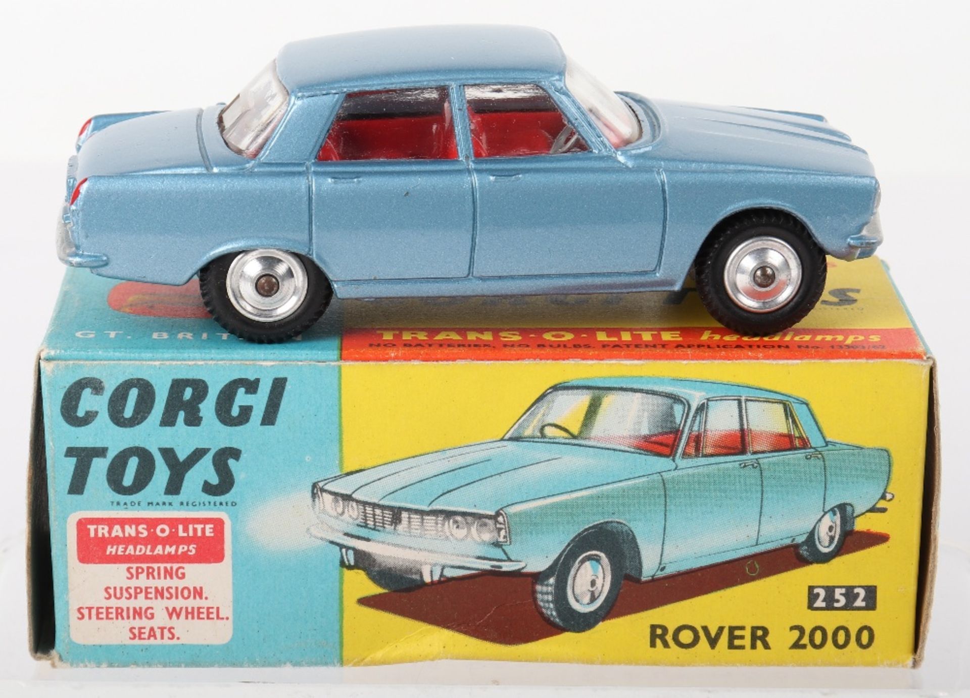 Corgi Toys 252 Rover 2000, with Trans-O-Lite headlamps - Bild 2 aus 5