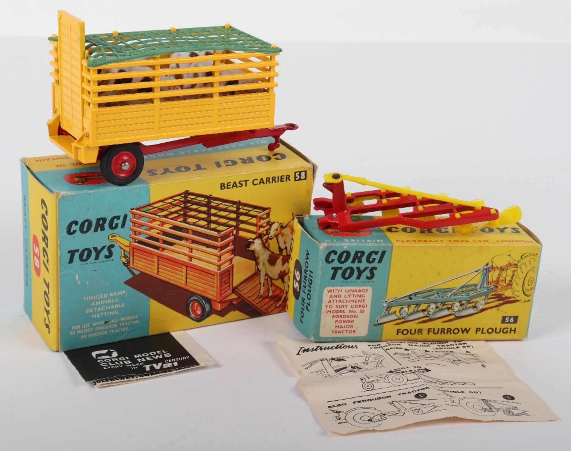 Two Boxed Corgi Toys Farm Implements - Bild 3 aus 4