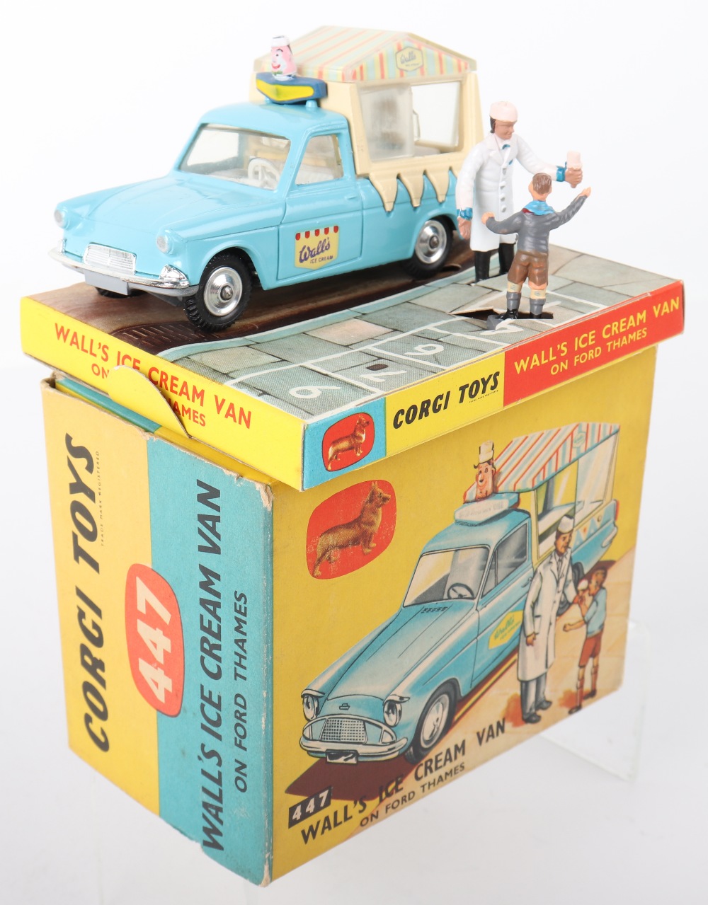 Corgi Toys 447 Walls Ice Cream Van on Ford Thames - Image 8 of 9