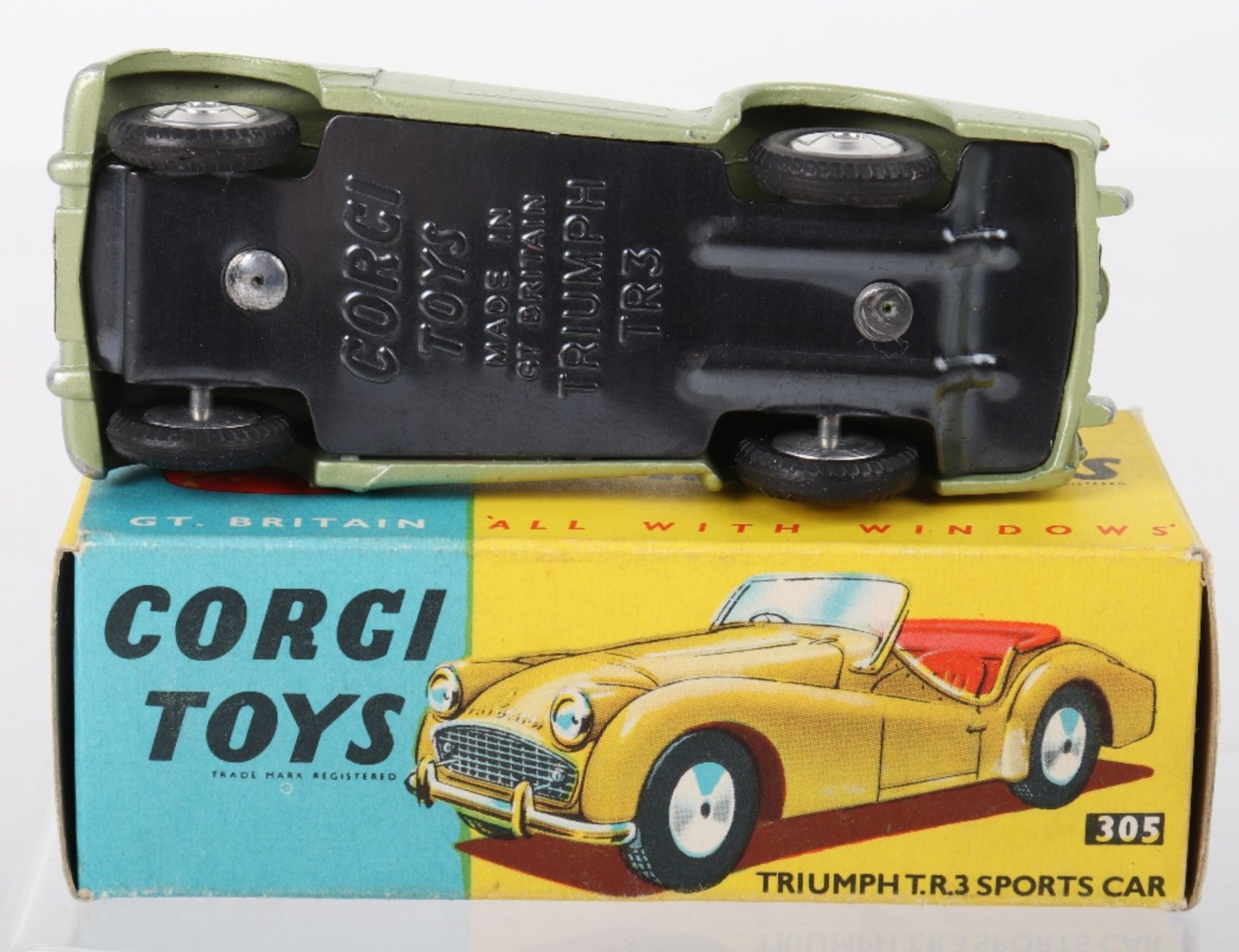 Corgi Toys 305 Triumph T.R.3 Sports Car - Image 3 of 5