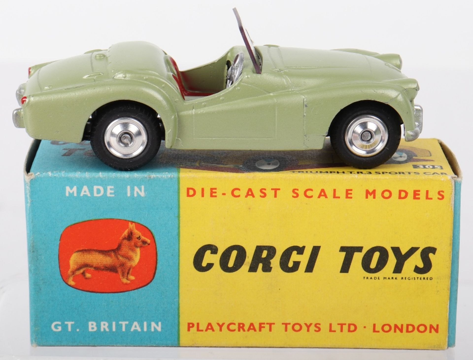 Corgi Toys 305 Triumph T.R.3 Sports Car - Image 2 of 5