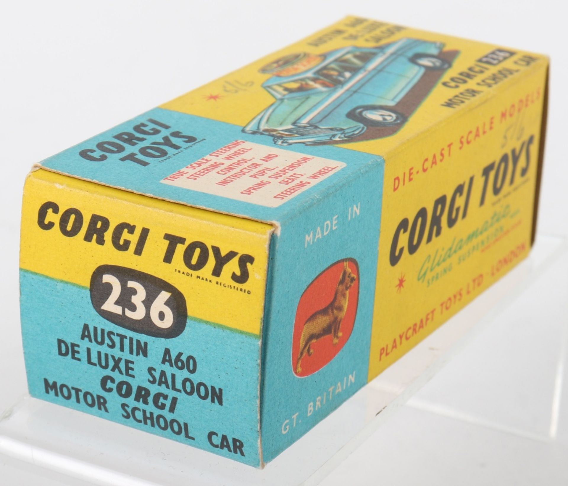 Corgi Toys 236 Austin A60 De Luxe Saloon ‘Corgi’ Motor School Car - Image 4 of 7