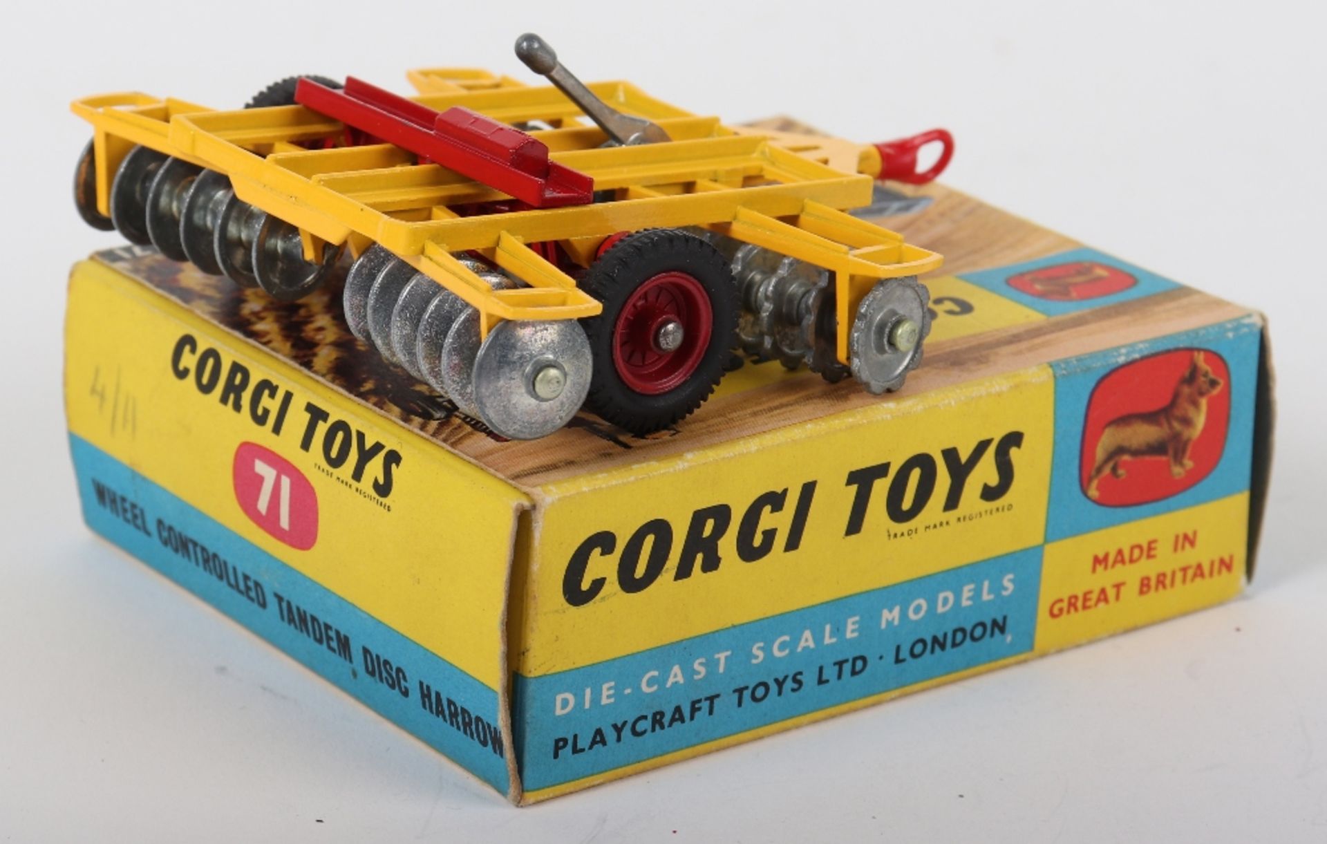 Corgi Toys 71 Wheeled Controlled Tandem Disc Harrow - Bild 2 aus 4