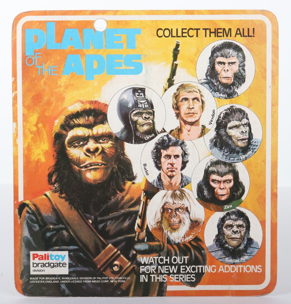 Palitoy Bradgate Division Mego Planet of The Apes Galen Vintage Original Carded fully poseable Figu - Image 2 of 4
