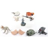 Quantity of mixed vintage Star Wars vehicles and accessories