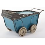 Scarce tinplate Huntley & Palmers Pram biscuit tin, circa 1930