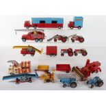 Playworn Corgi Toy vehicles